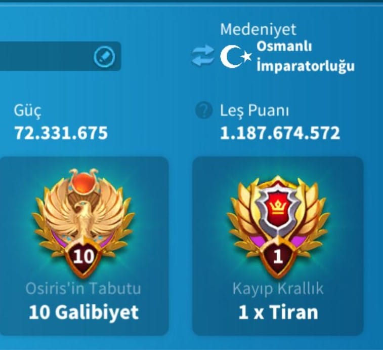 VİP16 HAZIR GÖÇ MİX HESAP ! ZENİTH TEMALI !