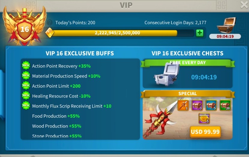 VIP 16 –  17’YE YAKIN GELİŞİME AÇIK HESAP SATIŞTA ! (278K) – 15 KRİTİK(+5, +4,+3,+2…) – 27 MAXED – ŞİMDİ İNDİRİMDE !
